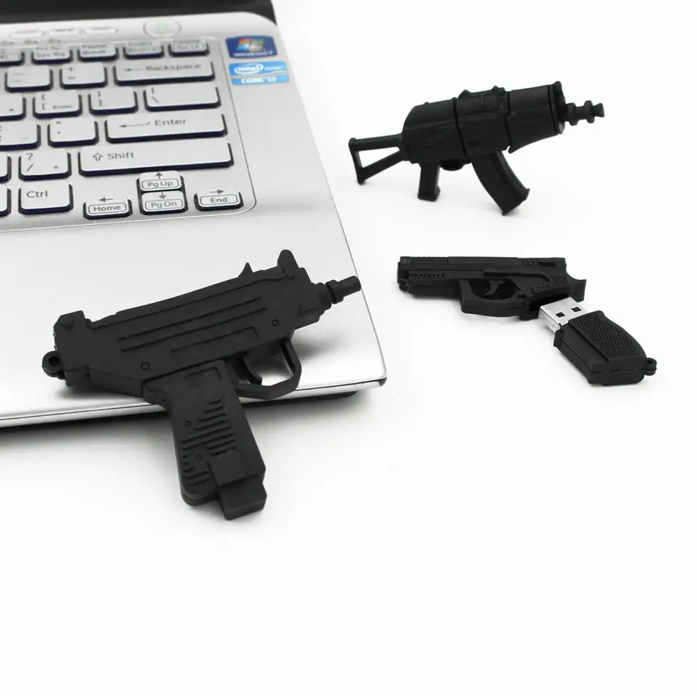 Полный usb флэш-накопитель черный пулемет ручка-накопитель флеш-диск usb 2,0 U диск ручка-накопитель 4 ГБ 8 ГБ 16 ГБ 32 ГБ карта памяти