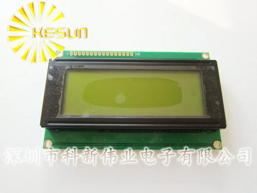 10 шт. x 5 в желтый и зеленый экран 2004 LCD 2004A 20X4 Модуль световые бусины|Подвесные