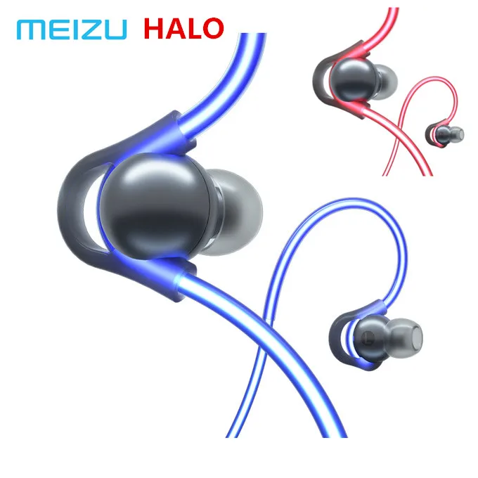 Оригинальная Bluetooth гарнитура Meizu HALO с лазерной вспышкой спортивные наушники