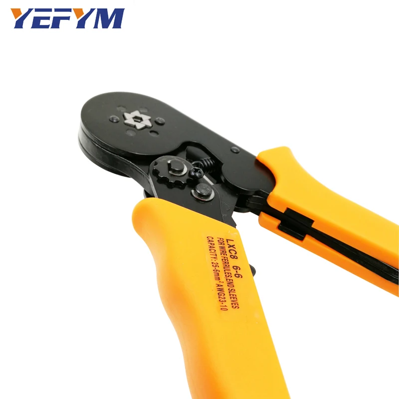 YEFYM LXC8 6-6 0 25-6 мм2 23-10 AWG обжимные плоскогубцы с 1020 шт. Тип трубки тип иглы терминал