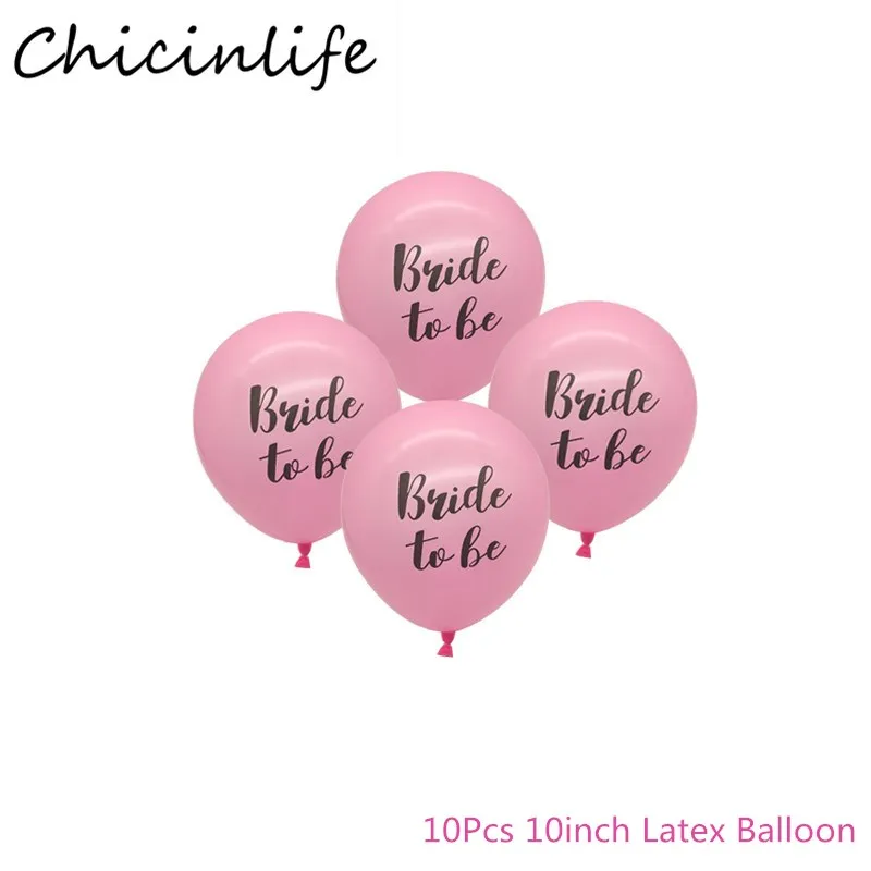 Pink Chicinlife, 1 комплект, девичник с воздушным шаром для невесты, вечерние свадебные аксессуары для помолвки, аксессуары для церемоний, украшения - Цвет: Pink