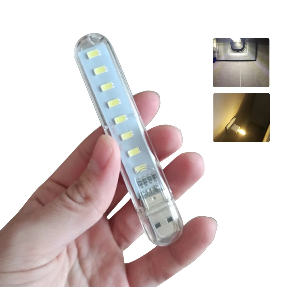 Светодиодный ночник DC5V с мини USB 3/8 / 24 светодиодный s книжный светильник