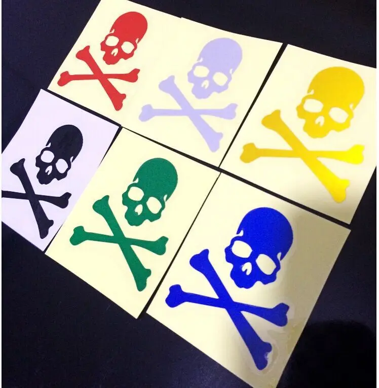 1 шт. Сделай Сам велосипед Светоотражающий с принтом черепа наклейки для езды на