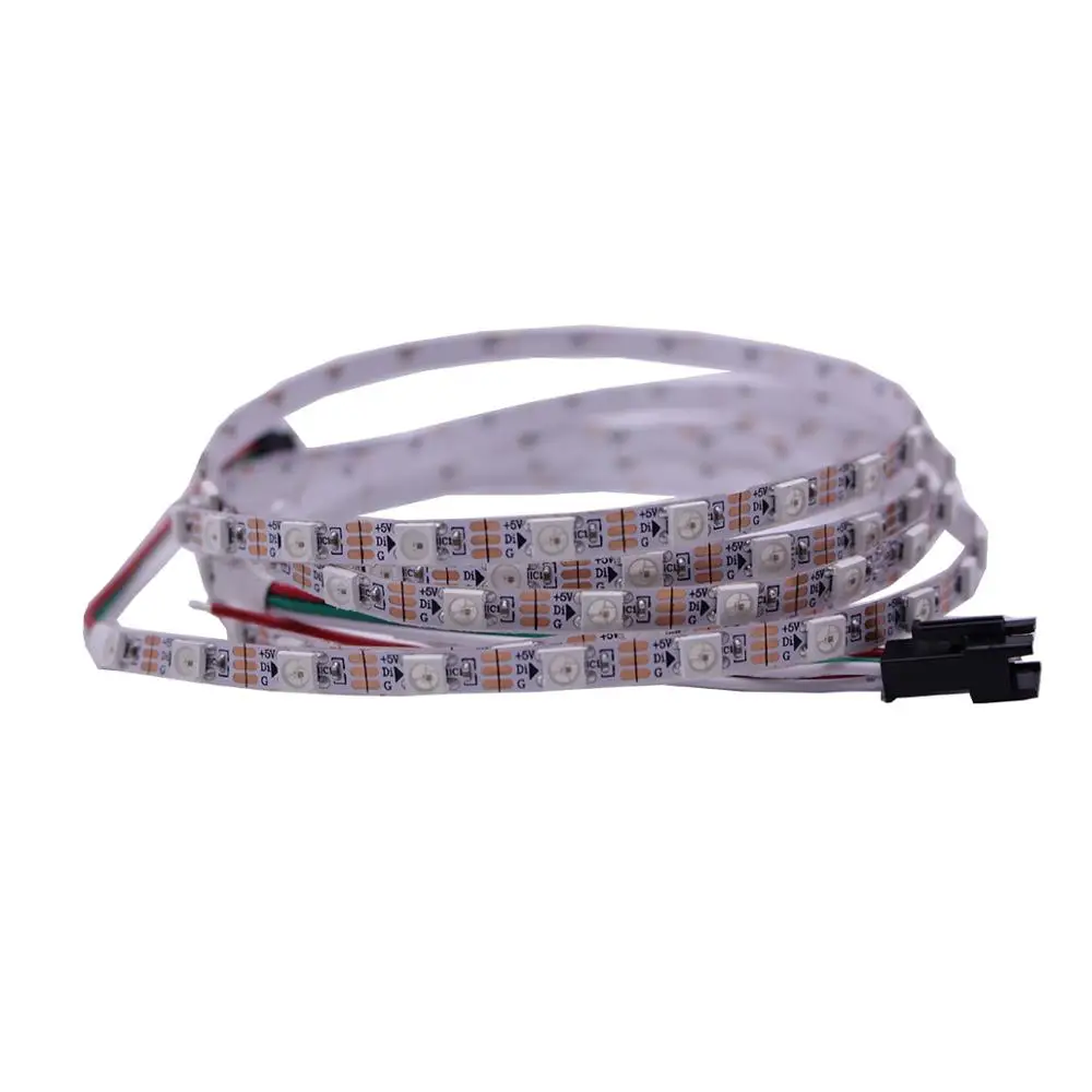 1 м 2 3 4 5 адресуемый DC5V WS2812B 5050 RGB 10 мм печатная плата не водонепроницаемый