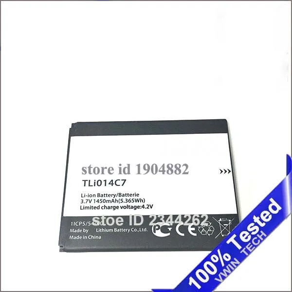 Аккумулятор для сотового телефона ALCATEL onetouch TLi014C7 1ICP5/3 7 1450 в 54/60 мАч|battery for alcatel|cell