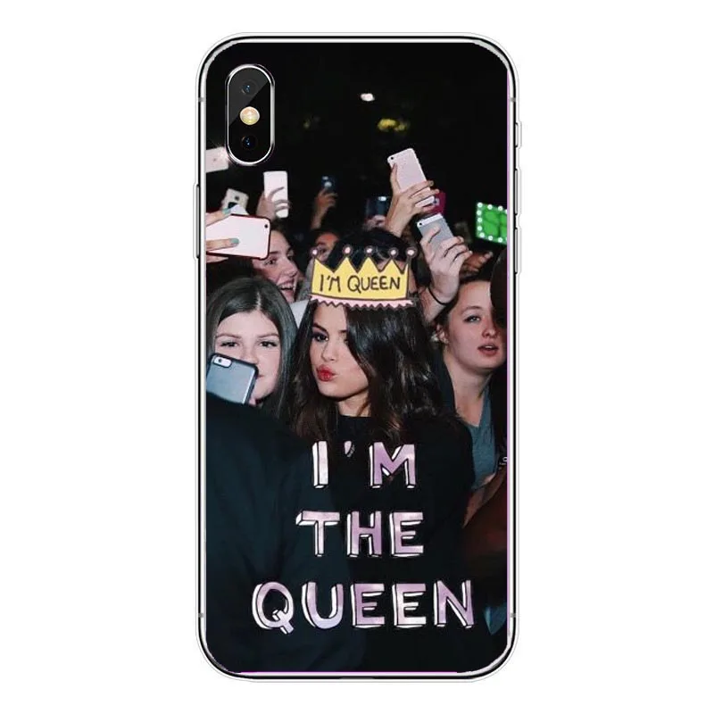 Прозрачный чехол для телефона с изменяющимся отношением Selena Gomez iPhone X 8 8Plus 7 7Plus 6 6S