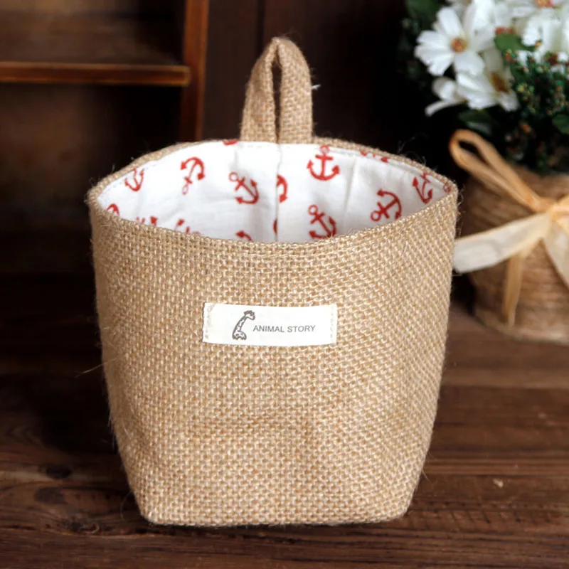 1 шт. корзина для мелочей с хлопковой подкладкой | Дом и сад