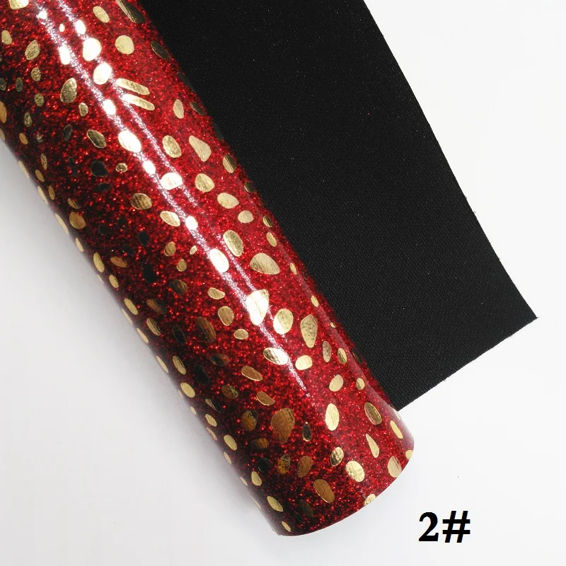 2 Glitterwishcome 21X29 см A4 размер винил для бантов блестящая леопардовая кожа Fabirc искусственная кожа листы для бантов, GM328A - Цвет: 2