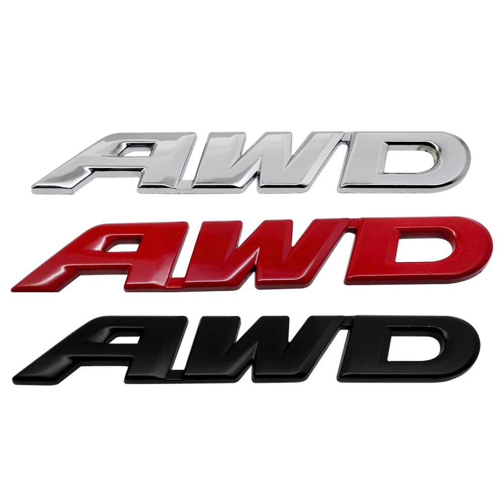 Автомобильная Эмблема Наклейка 3D наклейка высокого качества AWD логотип для Honda