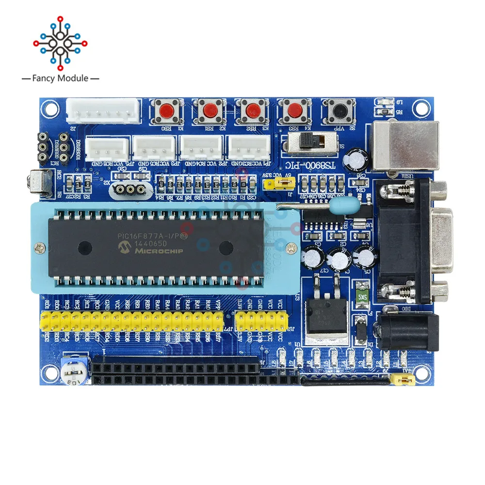 USB PIC макетная плата PIC16F877A работающего на постоянном токе 12 В в джтаг Минимальный