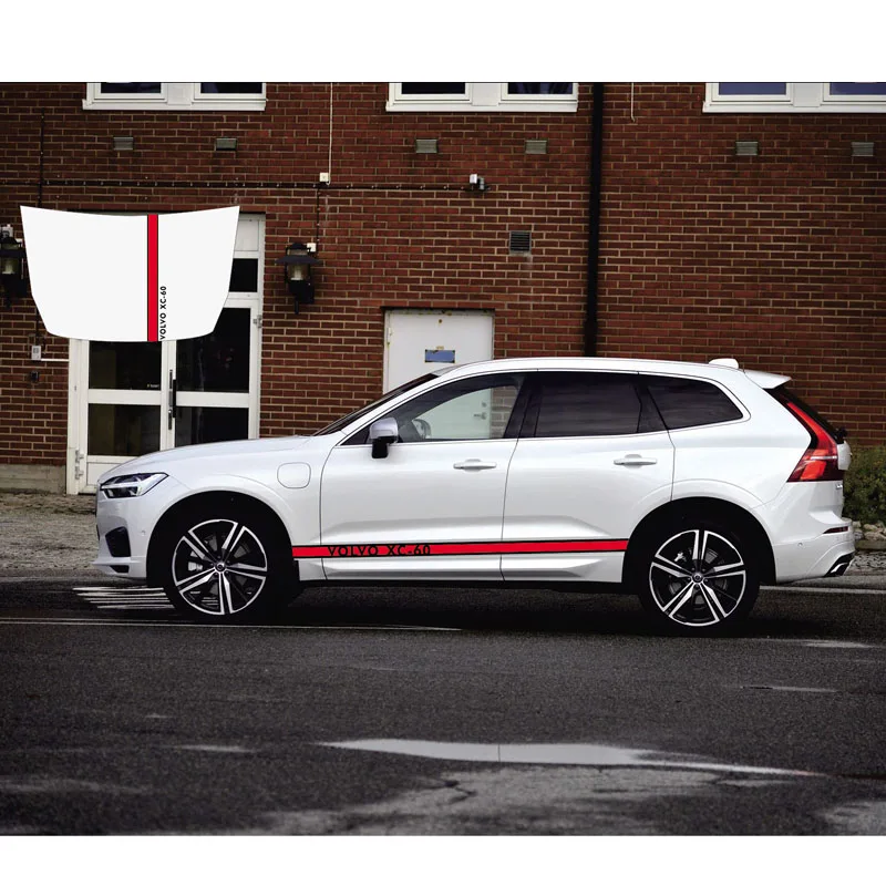 TAIYAO, стильный спортивный стикер для автомобиля volvo XC-60, автомобильные аксессуары, автомобильные наклейки и наклейки, авто стикер - Название цвета: White car