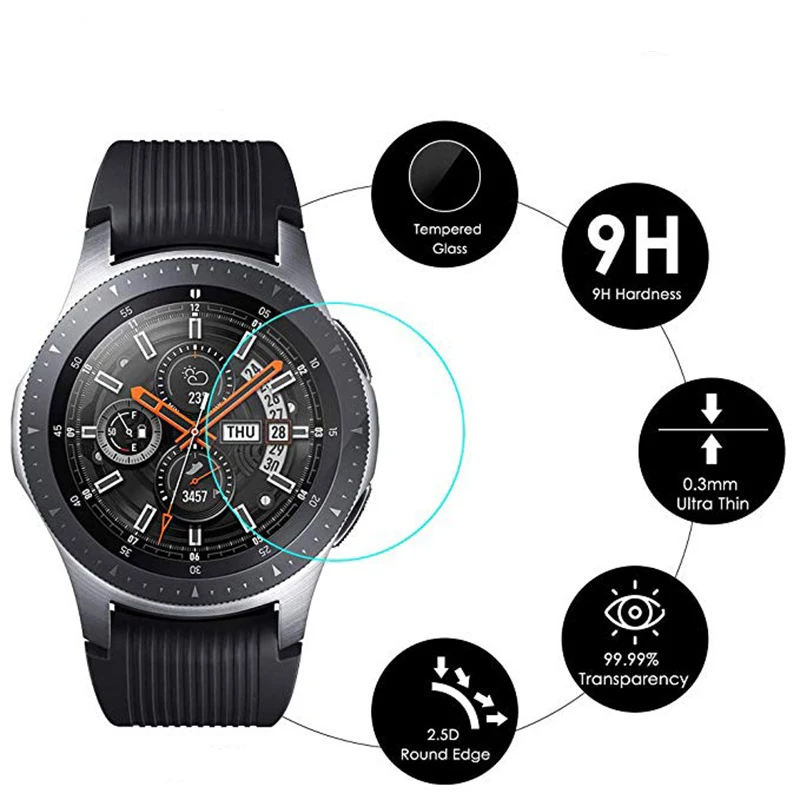 Закаленная пленка защитный чехол для Samsung Galaxy watch взрывозащищенный устойчивый к