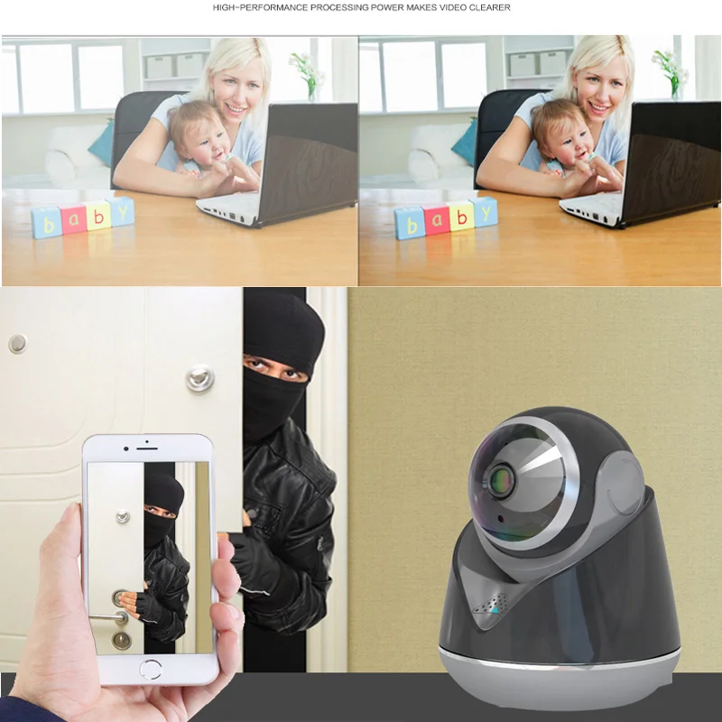 Комнатная Wi Fi камера 1080P с двухсторонним голосовым управлением интеллектуальным