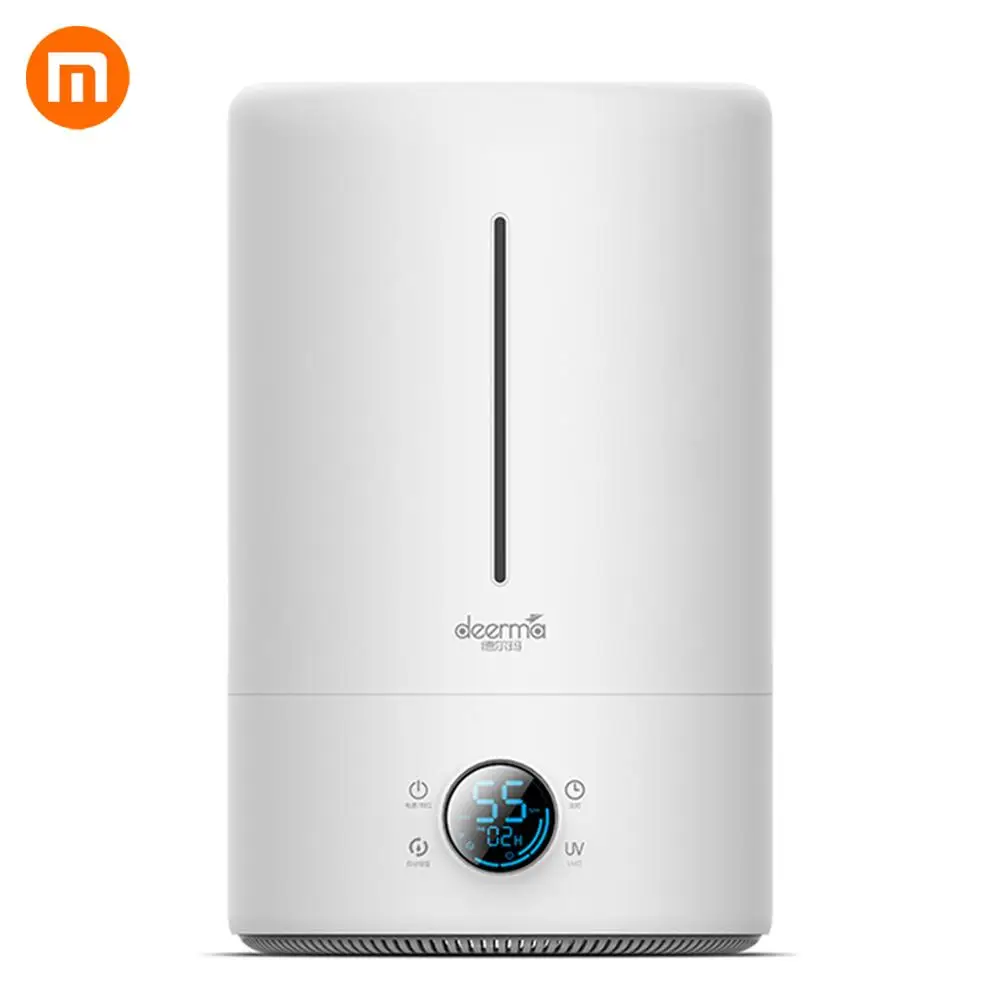 Новейший Xiaomi Deerma 5L увлажнитель воздуха сенсорная версия умный постоянный влажность УФ светодиодный 12H синхронизация тихий очиститель воздуха для воздуха