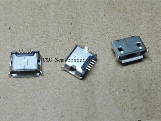 20 шт. Micro USB 5P 5-контактный разъем для зарядки | Электронные компоненты и