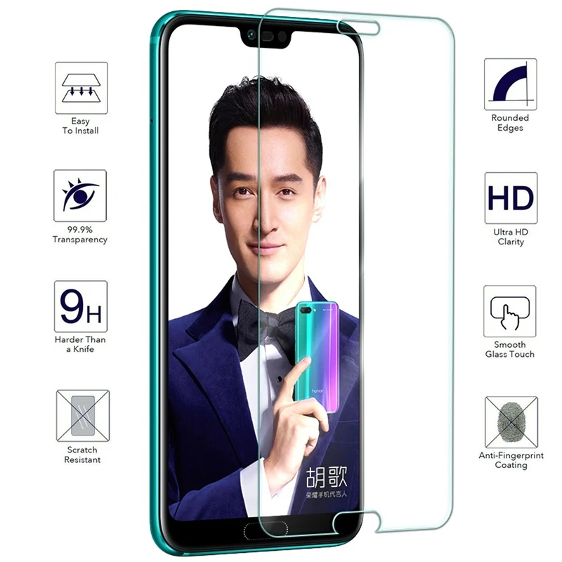 Закаленное стекло для huawei Honor 10 смартфон 9H Защитная пленка экрана HD на мобильный