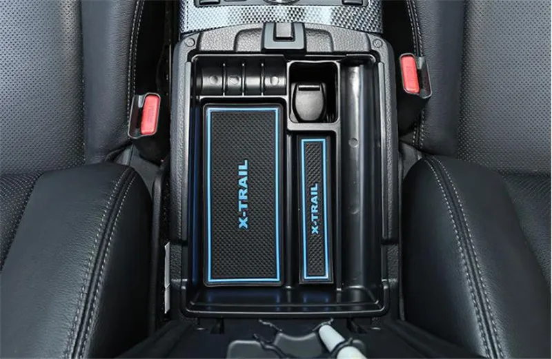 Black Central Storage Pallet Armrest Container Box Car accessories For Nissan X-Trail X Trail T32 Rogue 2014-2019 styling | Автомобили и