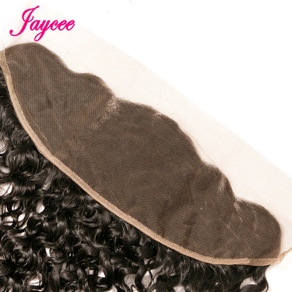 JAYCEE HAIR человеческие волосы 3 пучка с кружевной фронтальной застежкой перуанские вьющиеся волосы плетение с закрытием фронтальные волосы remy