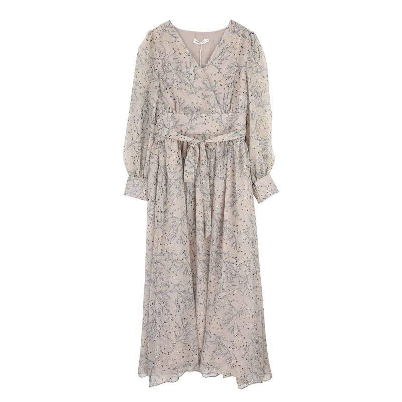 RUGOD женское платье с цветочным принтом, boho chic стильное летнее платье, винтажное свободное повседневное милое платье с высокой талией, modis femme vestido verano