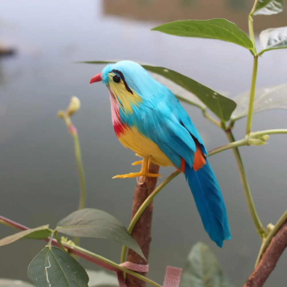 15 Стиль Маленькие искусственные Декор для дома птица двор Садовые