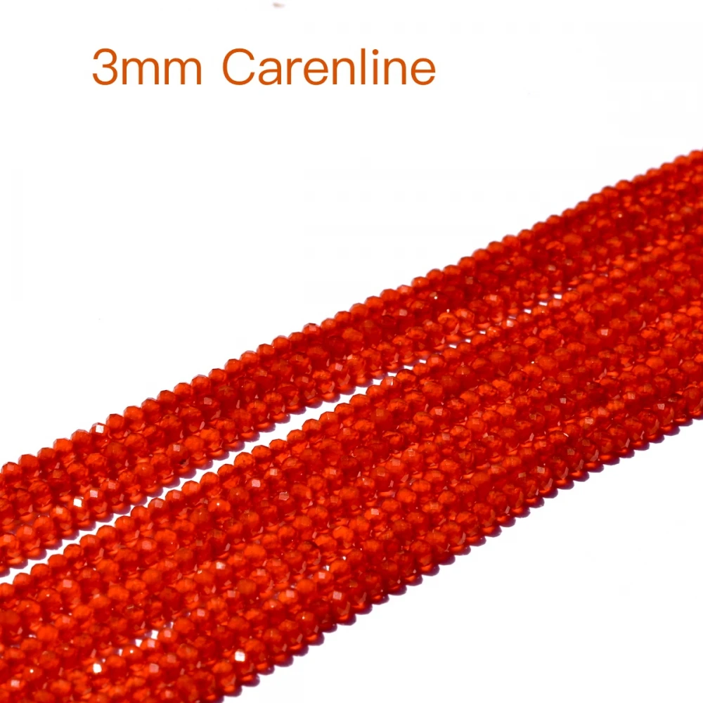 Натуральный Камень rondelle 3 мм carnelline бусины ограненные|Бусины| |