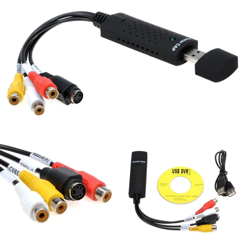 USB 2.0 Easycap Аудио Видео DVD VHS Записи Карты Захвата Конвертер Адаптер для ПК |