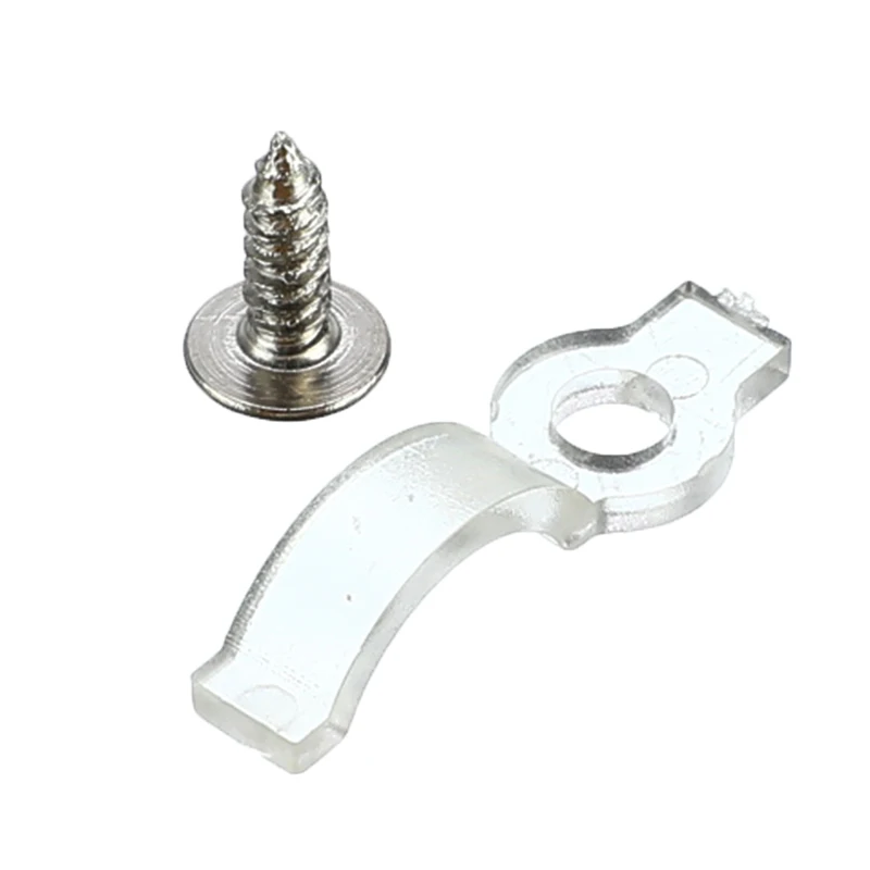 100Pcs Mounting Bracket 10mm Fixing Clip For 5050 5630 LED Strip Light With Screws Dropshipping