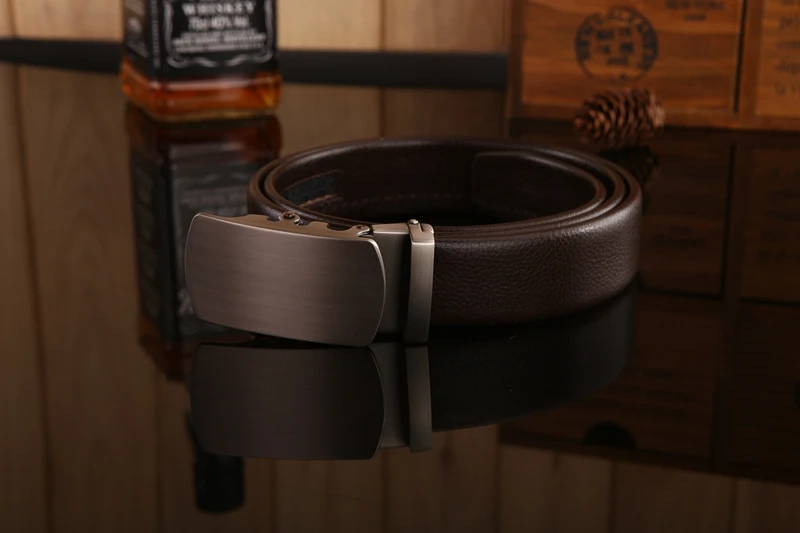 Деловой мужской ремень, роскошный, новинка, хит, дизайнерский, высокое качество, волокнистая кожа, большой размер, 160 см, 150, 140, автоматическая пряжка, официальный