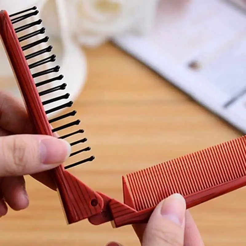 1 шт. расческа для бороды и усов|folding comb|folding pocket combfolding hair comb |