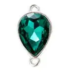 dark green 10 шт. Кристалл Стекло капли воды Шарм Подвеска для изготовления ювелирных изделий браслет серьги разъем DIY ювелирных изделий Аксессуары Z780 - Цвет: dark green