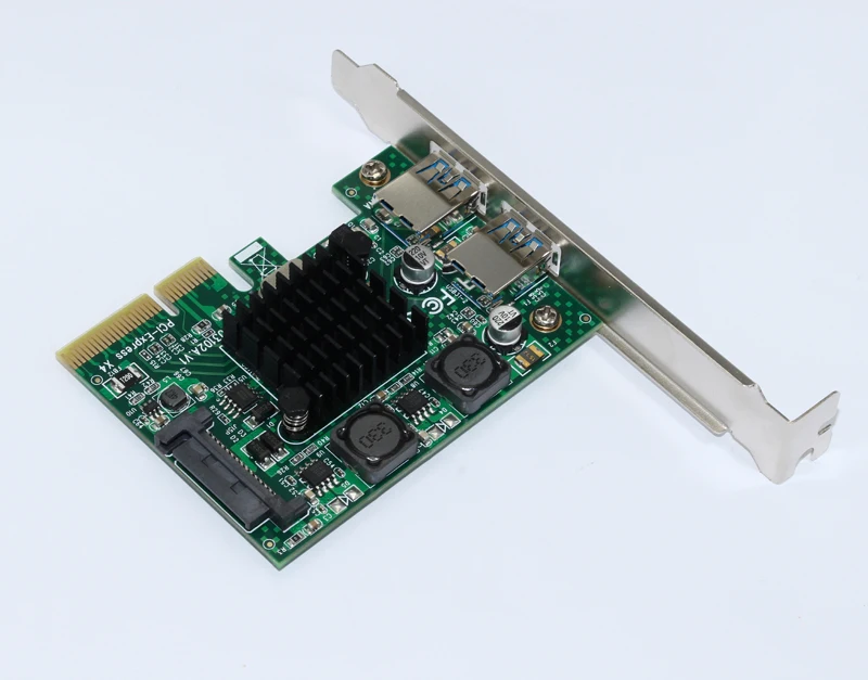 Суперскоростная PCI карта USB 3 1 2 порта 10 Гбит/с адаптер PCIE E 0 X4 ASMedia ASM3142 чипсет для