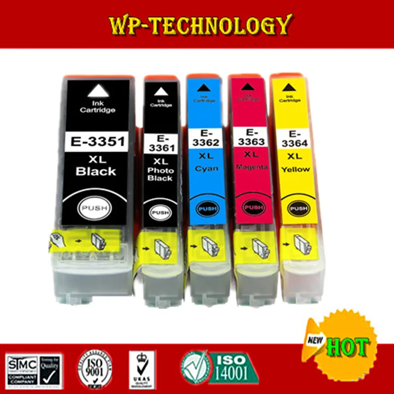 Совместимый картридж с чернилами для Epson T3351 T3361 T3362 T3363 T3364 подходит