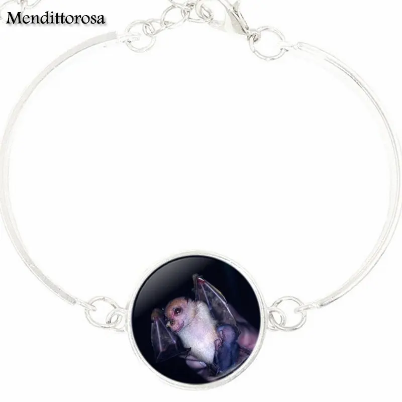 Cutest little bat ever Logo Steampunk Jewelry Glass Cabochon Bracelet Bangle For Women Party Gift | Украшения и аксессуары