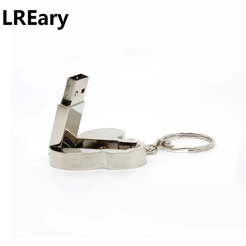 Металлическая головка Микки Мауса флэш-накопитель USB карта памяти Мини компьютер подарок 4 ГБ 8 ГБ 16 ГБ Флешка 32 Гб Флешка брелок