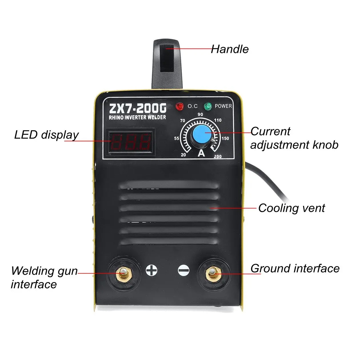 Ручной сварочный аппарат мини Электрический IGBT MMA ARC ZX7 7 220 В 20 200A 25 кВА|Сварочные