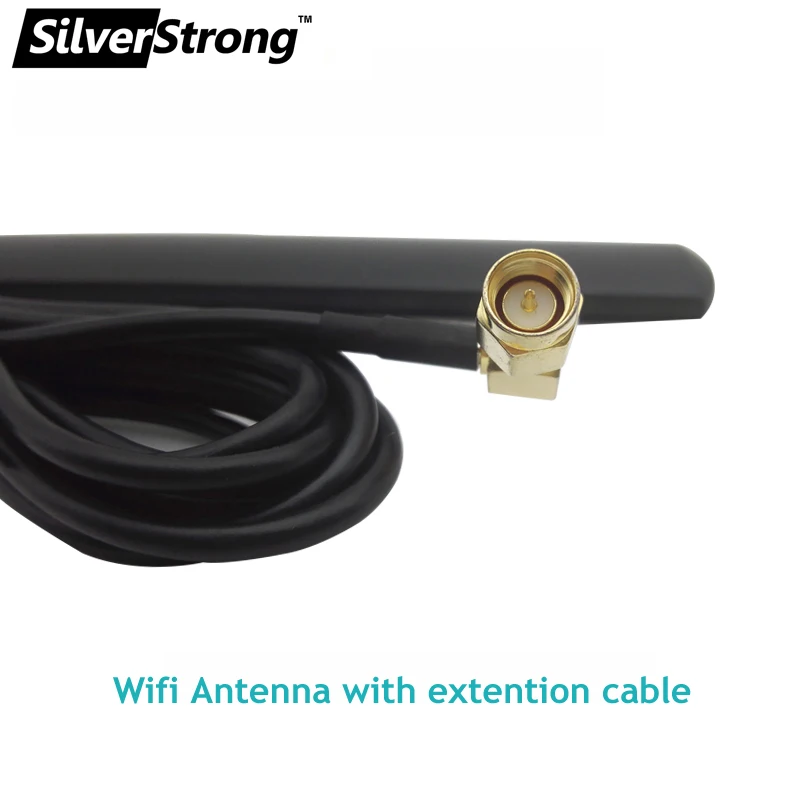 SilverStrong 1 шт. 4dbi SMA разъем антенна Wi-Fi 4G с удлинительным кабелем 2 м 4 ГГц 700-2700 МГц |