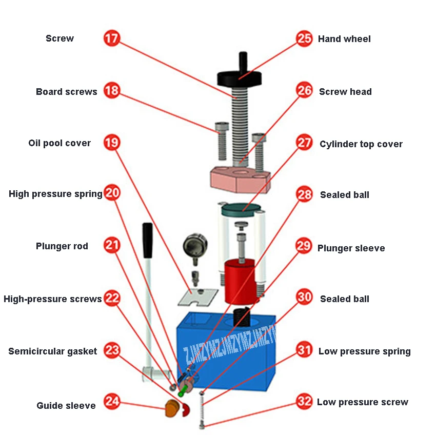 

CHY-D15 Semi Automatic Hydraulic Press Powder Machine Portable Laboratory Digital Display Manual Tablet Press Machine 0-15T