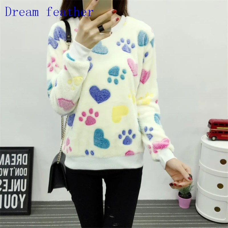 Женский фланелевый пуловер в стиле Харадзюку толстовка с капюшоном виде мишки