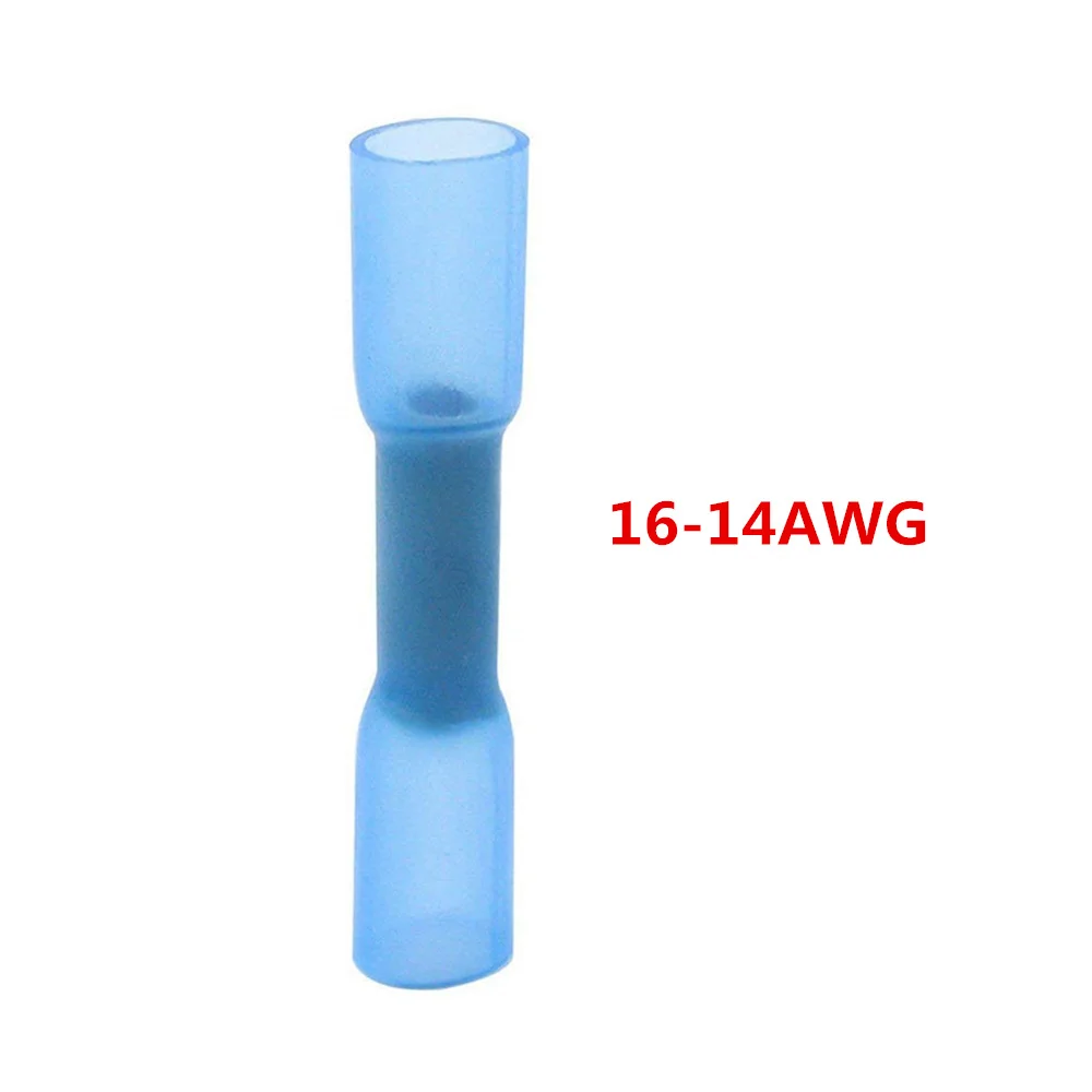 16-14AWG 100 шт. 26-24AWG 22-18AWG 16-14AWG изолированный термоусадочный стыковой провод электрический обжимной разъем - Название цвета: 16-14AWG