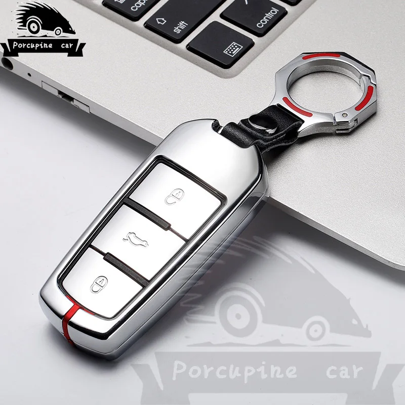 

Zinc alloy Key Case Cover Car Style For Volkswagen Passat CC B6 B7 R36 B7L Maogotan Accessories For Vw Car Key Holder