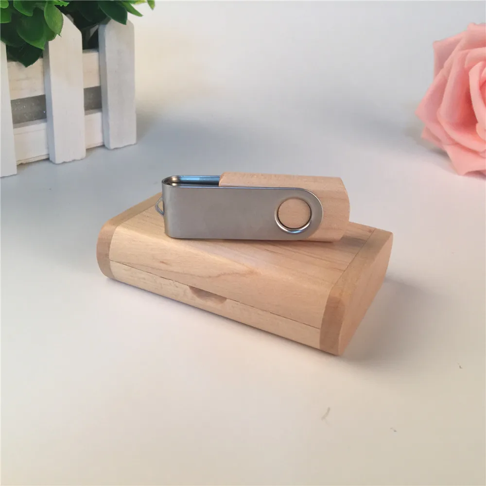 Кленовый флэш накопитель usb 3 0 с деревянной металлической застежкой (более 15 шт.