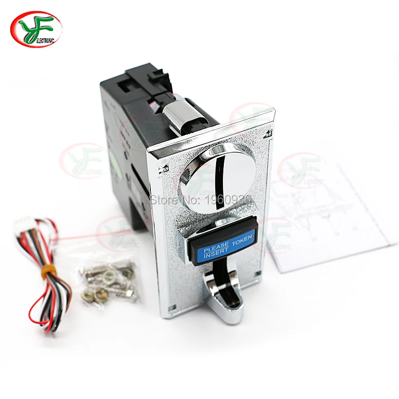 6 different coins of Multi coin selector acceptor support multi signal output 1 Jamma mean arcade game machine part | Спорт и