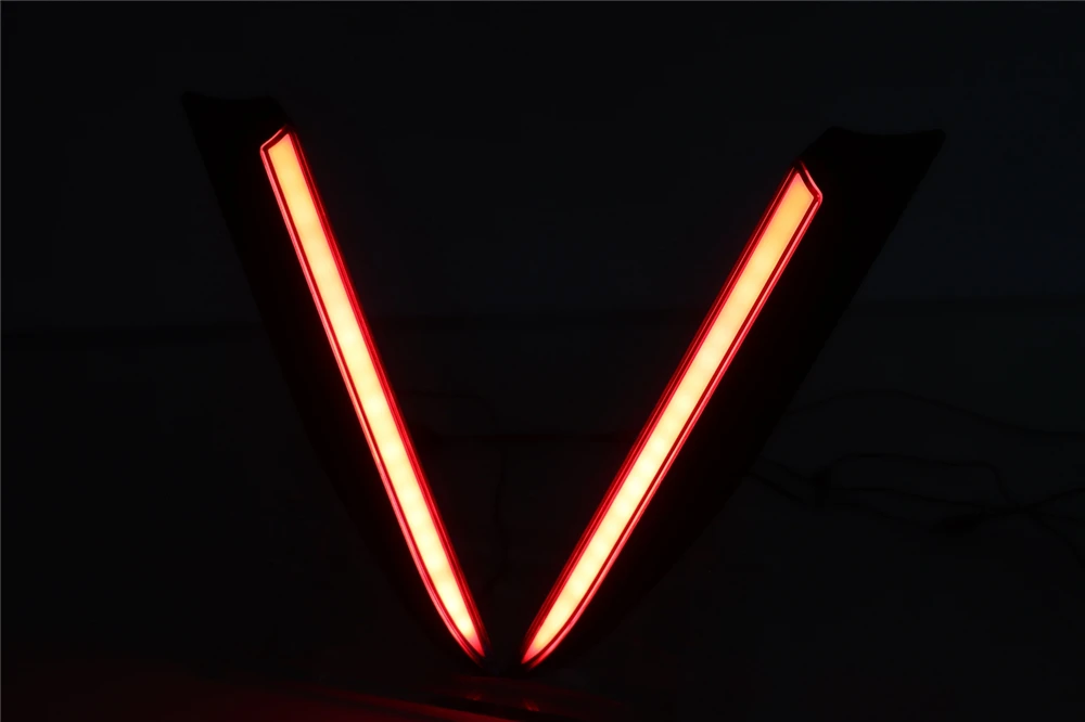 2 шт мульти-функциональный светодиодный задний противотуманный фонарь колонна