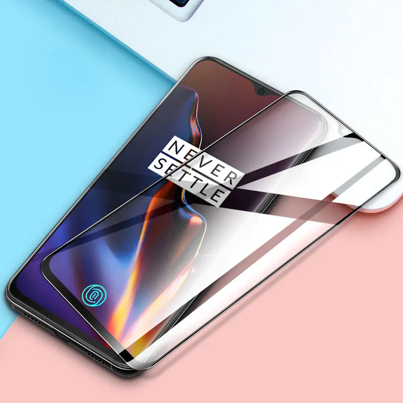 5D полный клей покрытие закаленное стекло протектор экрана полное пленка для Oneplus