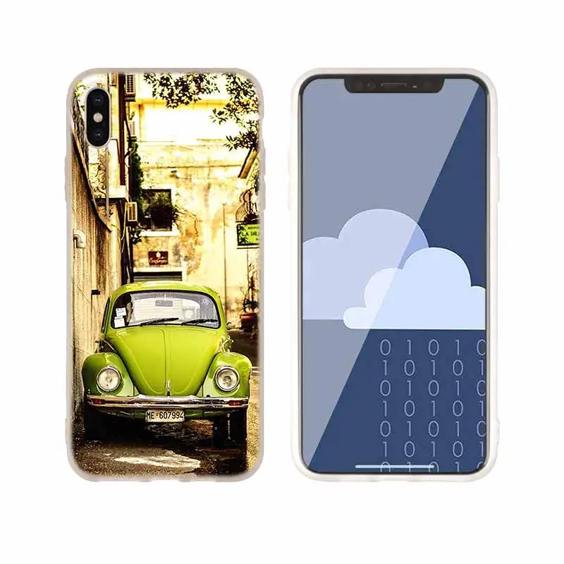as the picture 10 Мягкий чехол для телефона, чехол для iPhone 11 Pro X XS Max XR 6 6S 7 8 Plus 5 4S SE, Винтажный чехол VW Beetle returing ancient ways - Цвет: as the picture 10