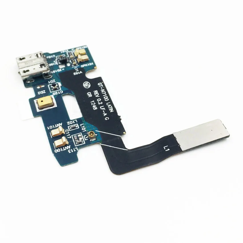 Высокое качество USB разъем для зарядки порт гибкий кабель для samsung Galaxy Note 2 N7100 микро USB Порт Шлейф Запасные части