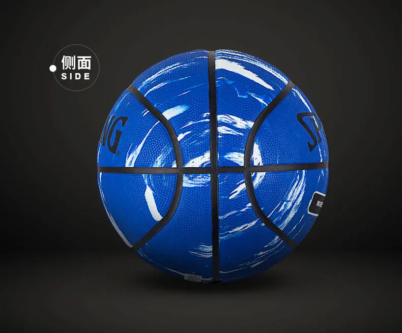 SPALDING мраморный баскетбольный мяч Официальный Размер и вес 7# резиновый материал наружный мужской матч мяч 83-633Y