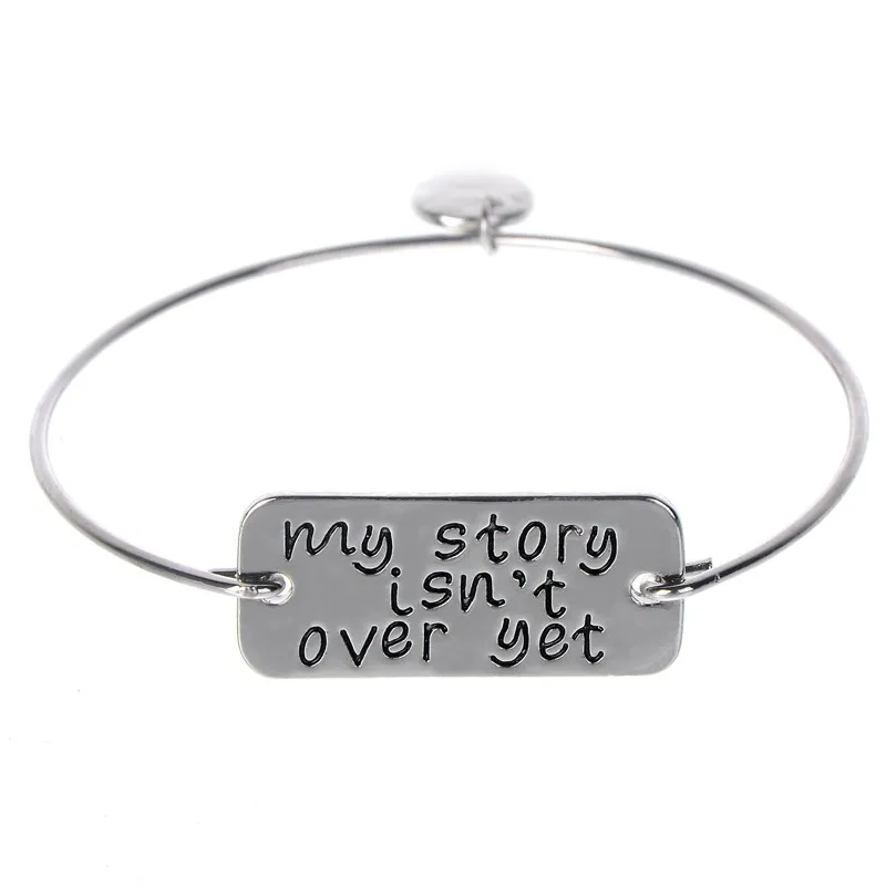 &quotМоя история не за Yet' золотой браслет с шармом для умственного здоровья