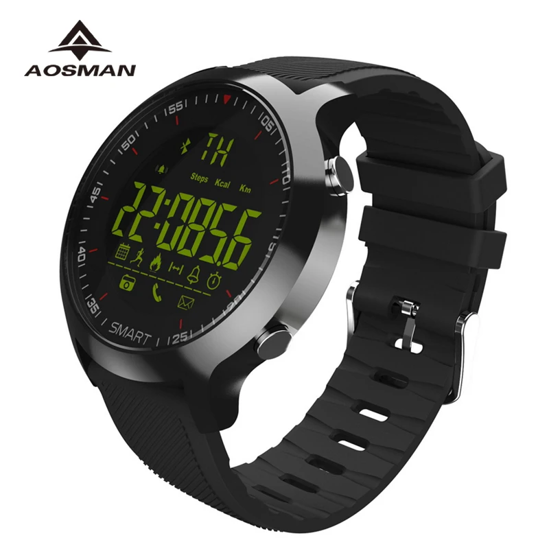 AOSMAN умные спортивные часы для плавания EX18C Bluetooth 4 0 5 АТМ уведомления о звонках