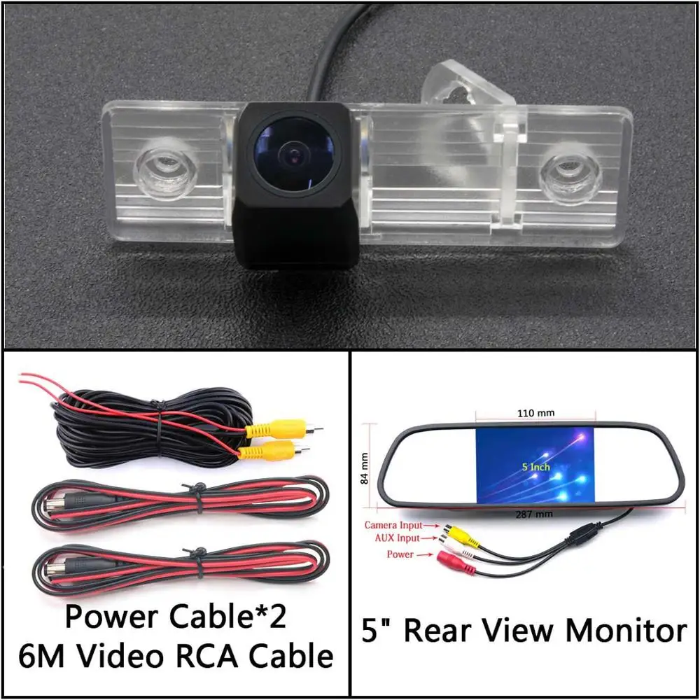 Cam N 5 inch Mirror Full HD камера заднего вида для Chevrolet Captiva epic lova matis hhr lacetti, автостоянка, ЖК-зеркало, монитор, резервная камера заднего вида - Название цвета: Cam N 5 inch Mirror
